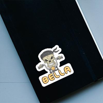 Sticker Bella Motorbike Rider Laptop Image