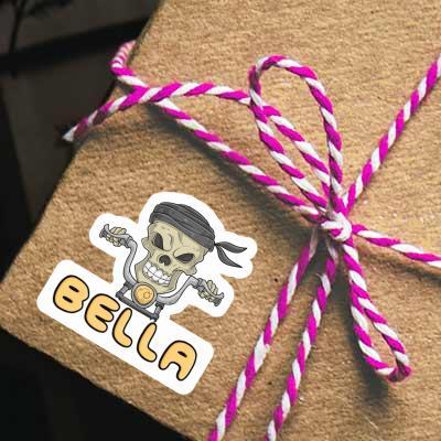 Sticker Bella Motorbike Rider Notebook Image