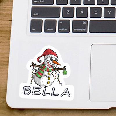 Bonhomme de neige Autocollant Bella Laptop Image