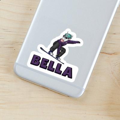 Sticker Bella Snowboarder Notebook Image