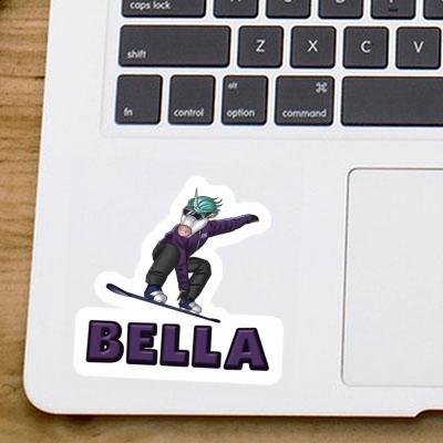 Sticker Bella Snowboarder Laptop Image