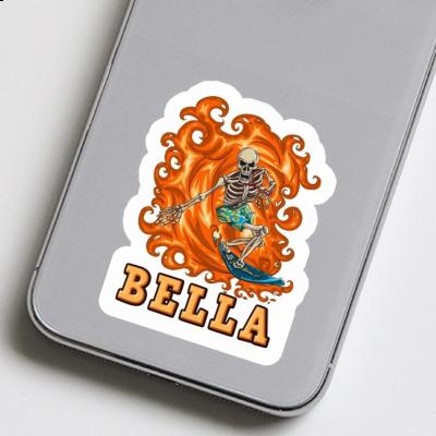 Bella Autocollant Surfeur Laptop Image