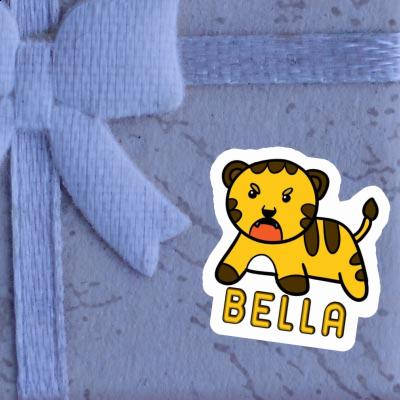 Bella Sticker Baby Tiger Laptop Image