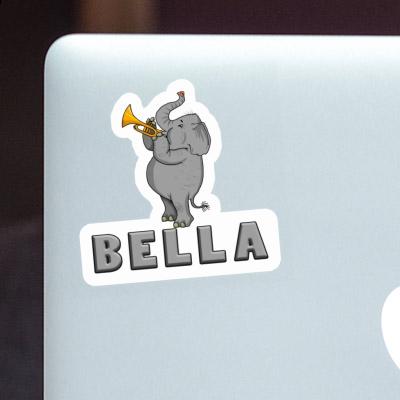 Sticker Bella Trumpet Elephant Laptop Image