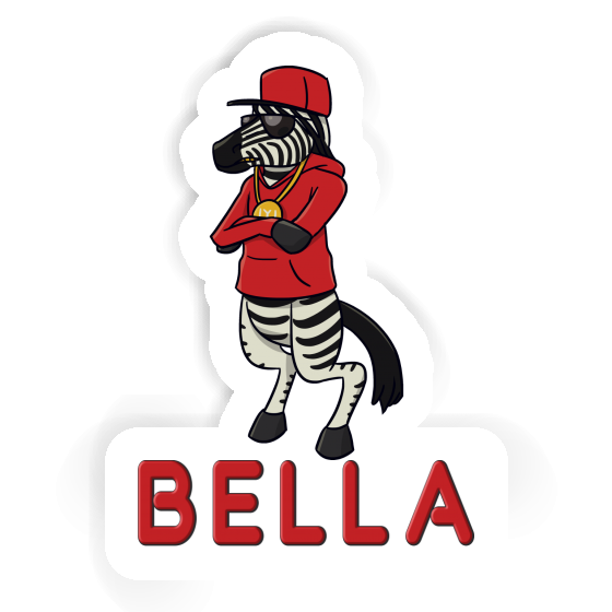 Zebra Sticker Bella Laptop Image