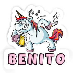 Aufkleber Benito Einhorn Image