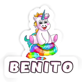 Aufkleber Baby Einhorn Benito Image