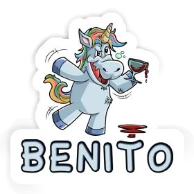 Einhorn Aufkleber Benito Image