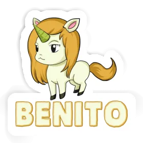 Einhorn Sticker Benito Image