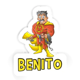 Electrician Sticker Benito Image