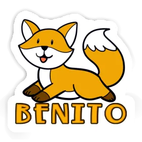 Autocollant Renard Benito Image