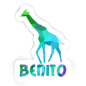 Girafe Autocollant Benito Image