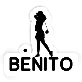 Sticker Benito Golfer Image