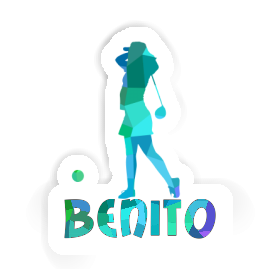 Golfer Sticker Benito Image