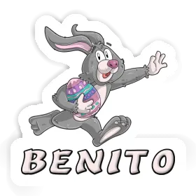 Sticker Benito Rugby rabbit Image