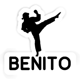 Benito Autocollant Karatéka Image