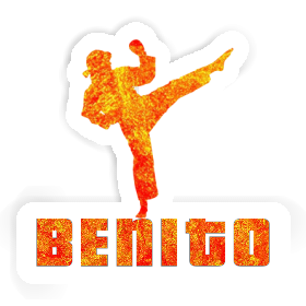 Benito Autocollant Karatéka Image