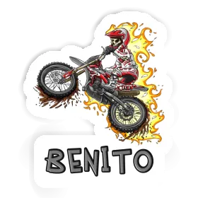 Benito Aufkleber Motocrossfahrer Image