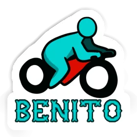 Aufkleber Motorradfahrer Benito Image