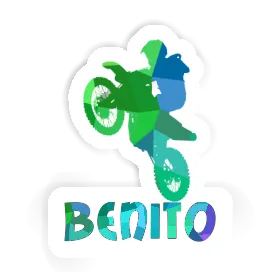 Aufkleber Benito Motocross-Fahrer Image