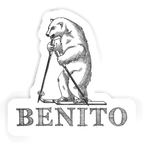 Benito Aufkleber Skifahrer Image