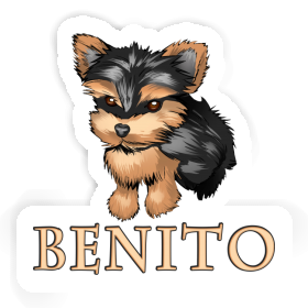 Yorkie Sticker Benito Image