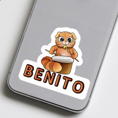 Chat-tambour Autocollant Benito Chat-tambour Autocollant Benito Image