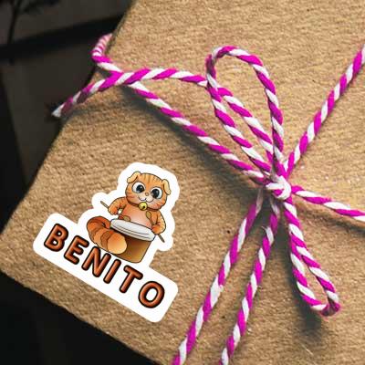 Chat-tambour Autocollant Benito Notebook Chat-tambour Autocollant Benito Gift package Image