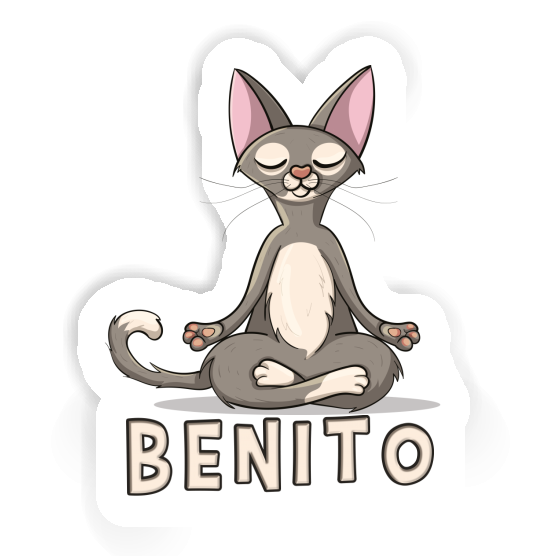 Sticker Benito Yoga Cat Notebook Sticker Benito Yoga Cat Notebook Image