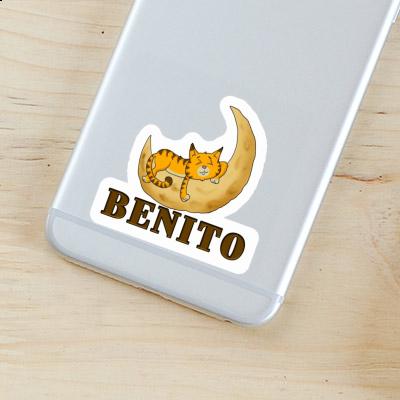 Sleeping Cat Sticker Benito Notebook Sleeping Cat Sticker Benito Gift package Image