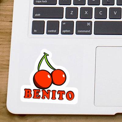 Autocollant Benito Cerise Laptop Autocollant Benito Cerise Laptop Image