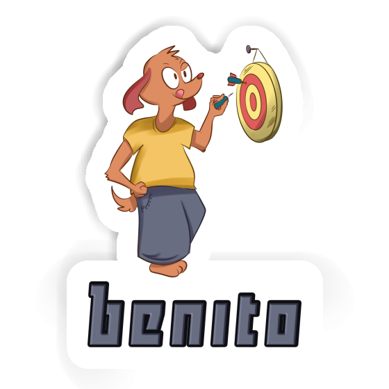 Darts Player Sticker Benito Laptop Image