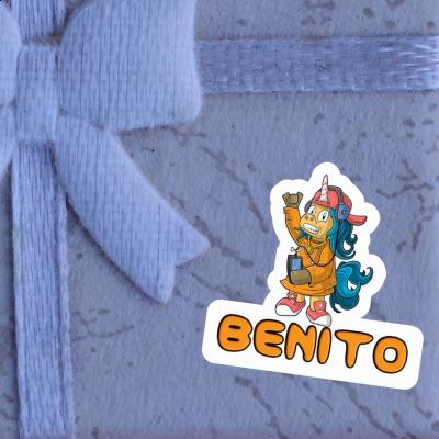 Sticker Hip-Hop Einhorn Benito Notebook Sticker Hip-Hop Einhorn Benito Gift package Image