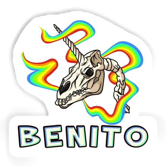 Unicorn Skull Sticker Benito Gift package Image