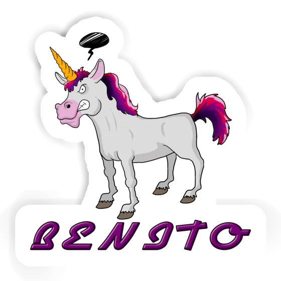 Sticker Benito Einhorn Notebook Sticker Benito Einhorn Gift package Image