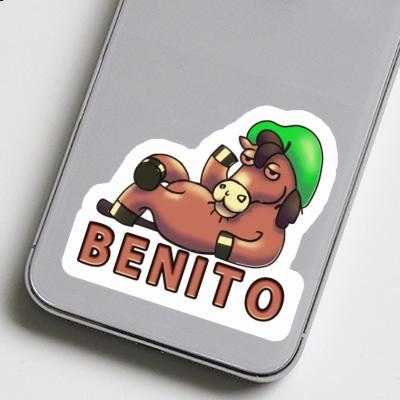 Lying horse Sticker Benito Laptop Lying horse Sticker Benito Laptop Image