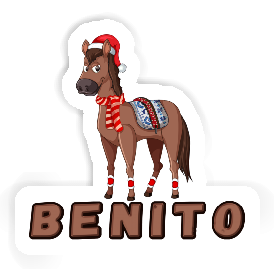 Cheval de Noël Autocollant Benito Notebook Cheval de Noël Autocollant Benito Notebook Image