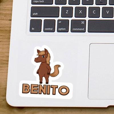 Sticker Pferd Benito Notebook Image