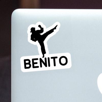 Benito Autocollant Karatéka Laptop Image