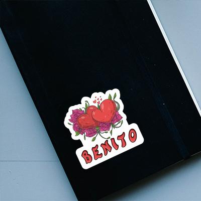 Autocollant Benito Cœur Autocollant Benito Cœur Image
