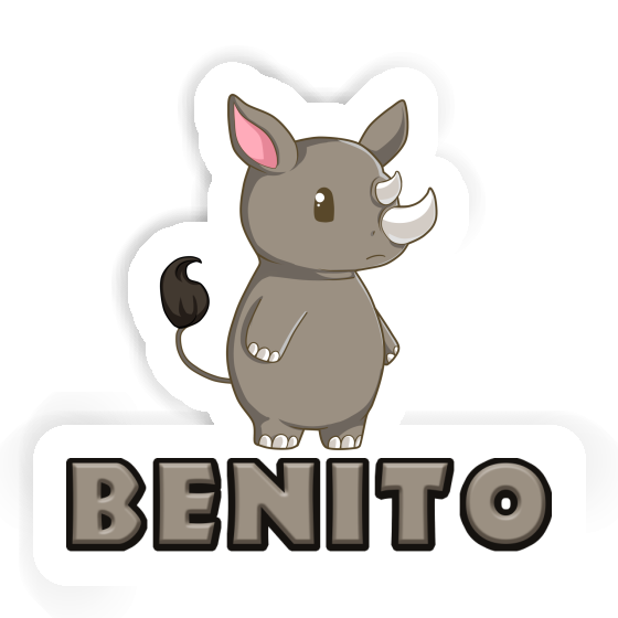 Aufkleber Nashorn Benito Gift package Image