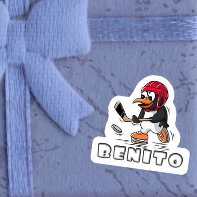 Autocollant Benito Pingouin de hockey Notebook Autocollant Benito Pingouin de hockey Gift package Image