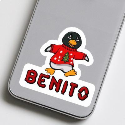 Pingouin de Noël Autocollant Benito Pingouin de Noël Autocollant Benito Image