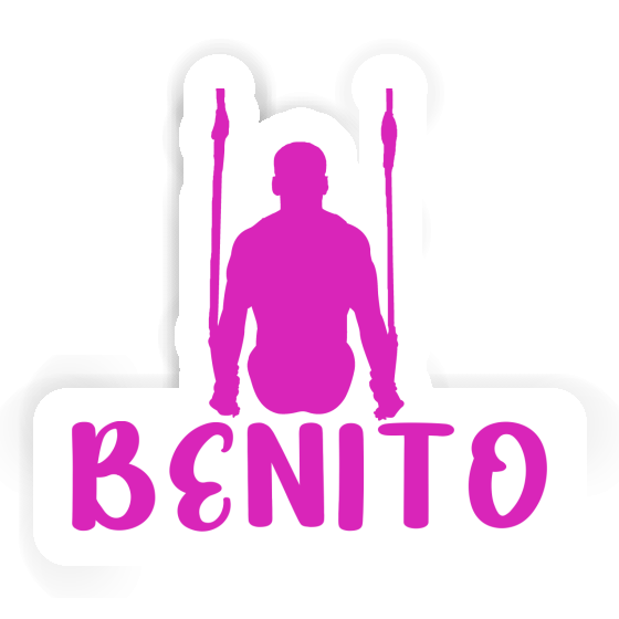 Autocollant Benito Gymnaste aux anneaux Autocollant Benito Gymnaste aux anneaux Image