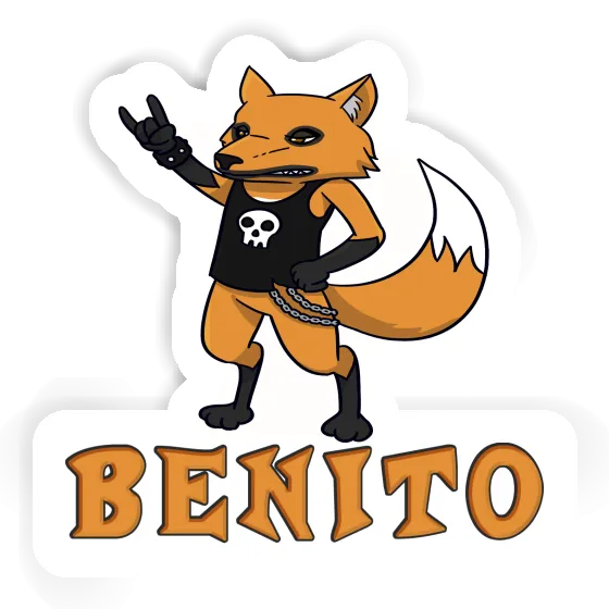Autocollant Renard Benito Notebook Image
