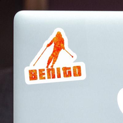 Sticker Skier Benito Laptop Image