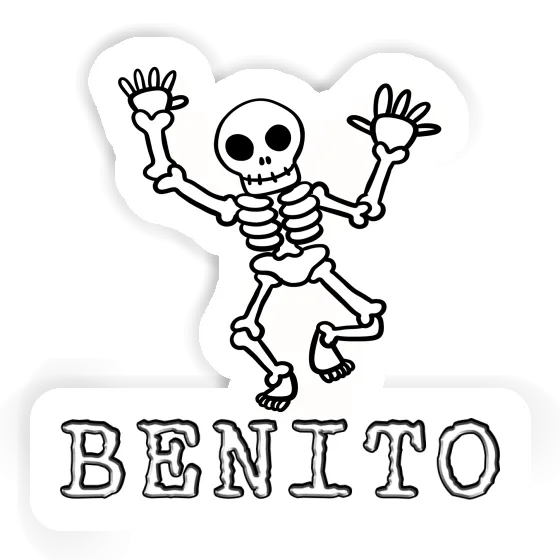 Benito Sticker Skeleton Notebook Benito Sticker Skeleton Gift package Image