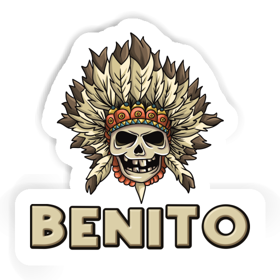 Enfants tête de mort Autocollant Benito Notebook Enfants tête de mort Autocollant Benito Gift package Image