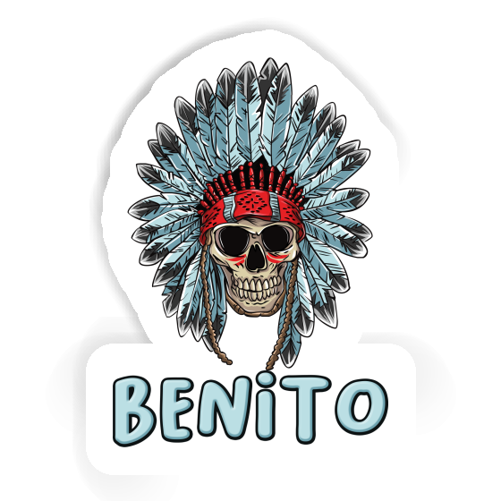 Sticker Benito Indianer Totenkopf Notebook Sticker Benito Indianer Totenkopf Notebook Image