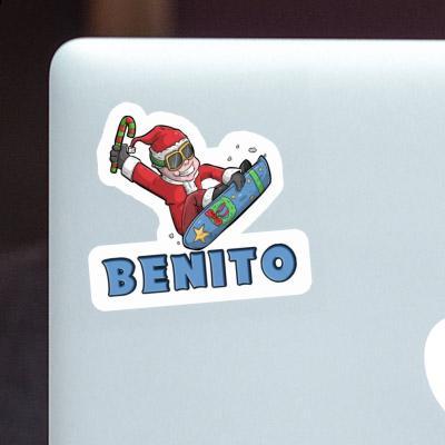 Autocollant Benito Snowboarder de Noël Notebook Autocollant Benito Snowboarder de Noël Gift package Image